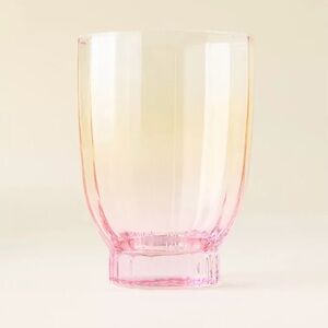 Anthropologie Olsen Pink Juice Glasses Set of 4 New Blush Pink Glassware